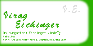 virag eichinger business card